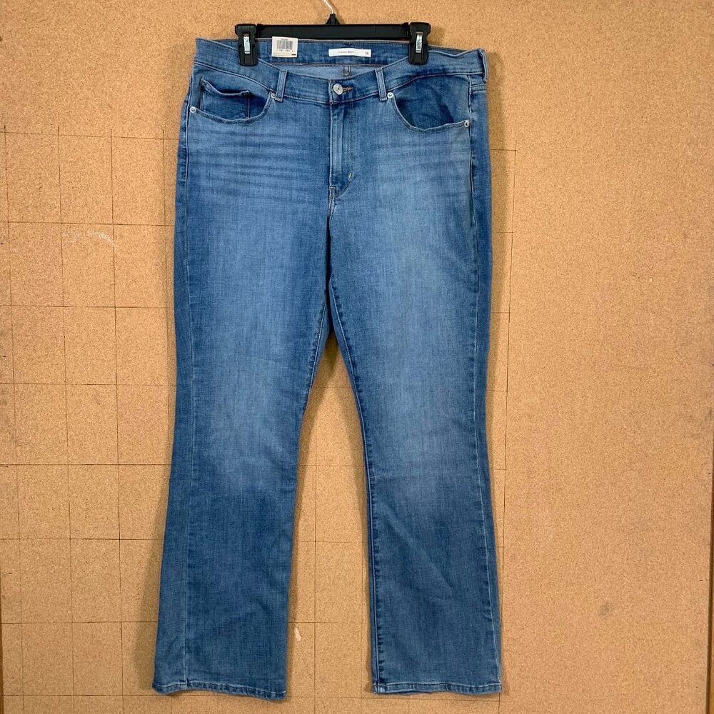 Levis Classic Bootcut Jeans Womens 16 Medium W33 x L32 Mid Rise Blue Denim